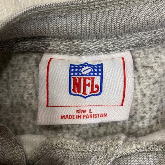 NFL Vintage Cleveland Browns Gray 3 Button Crew Neck Mens Large - Picture 3 of 10